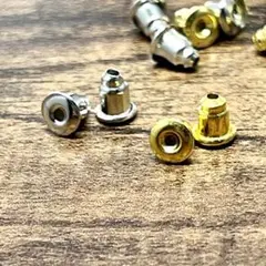 選べる2色 ステンレス製 シリコン入り ピアス キャッチ 10個セット 日本製