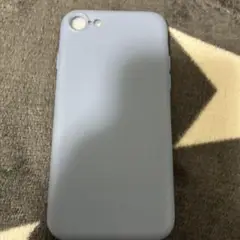 iPhoneSE3用 ライトブルーソフトケース