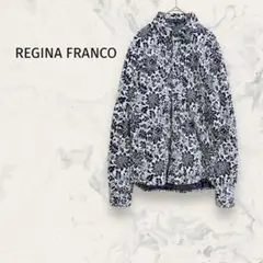 レジナフランコ 総柄シャツ 花柄 ボタニカル柄 長袖 カジュアル 綿