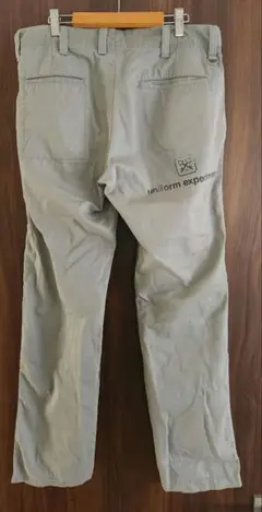 【日本製】uniform experiment グレー チノパン