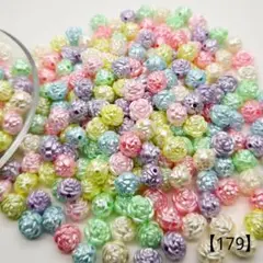 【179】フラワーアクリルビーズ 12㎜ 50個 350円