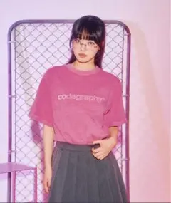 codegraphy ピンク 半袖Tシャツ