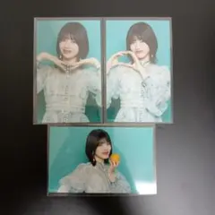 乃木坂46 林瑠奈 ネーブルオレンジ ミニ生写真 表題 3種コンプ