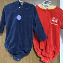 アンパンマン フード付きベビー服 2点セット