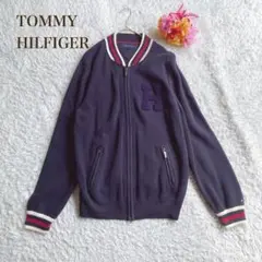 トミーヒルフィガー【L】ハイネック モックネック ジップアップ ニット セーター