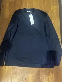 UNIQLOU エアリズムコットンクルーネックTシャツ長袖2枚セットユニクロユー