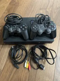 ジャンク品PlayStation 2 本体 コントローラー、ケーブル類