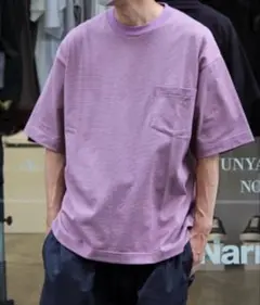 値下　unfil オーガニックコットン半袖Tシャツ アンフィル　ボーダー