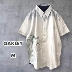 【新品未使用/タグ付き】OAKLEY オークリー半袖シャツ（M）刺繍 オシャレ