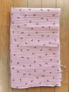チェリー柄キルティング生地 ピンク　50×75cm