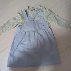 水色 ワンピース 90cm ロペピクニック