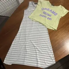 Cheer Girl ロングワンピース＆Tシャツ セット