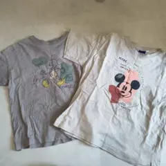 ミッキーマウス Tシャツ 140　2枚セット
