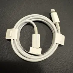 Lightning充電ケーブル ホワイト 1m ケーブルバンド付き