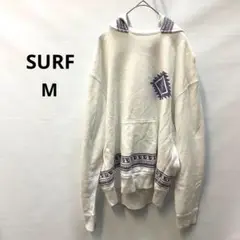 サーフ　綿 フード付きパーカー デザイン　エスニック風　メンズ　Mサイズ　550