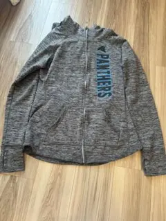 CAROLINA PANTHERS フルジップフーディ グレー