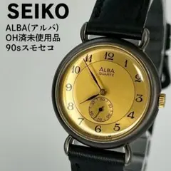未使用品 SEIKO セイコー アルバ 90s スモセコ 全数字文字盤 OH済