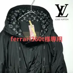 【美品/クリーニング済】ルイヴィトン モノグラム ナイロンジャケット 黒 M
