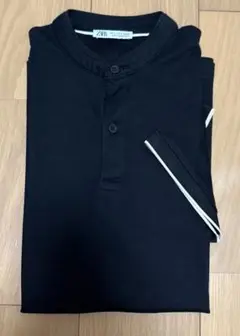 ZARAザラ　ヘンリーネック　半袖TシャツブラックサイズS 未使用