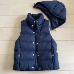 GU ジーユー 中綿ダウン ベスト ネイビー S