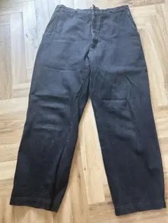 美品　20ss COMOLI コモリ　デニムオーバーパンツ　ブラック　サイズ3