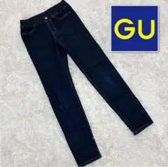【140〜150cm】GU スキニーパンツ スキニー デニム インディゴ 子供