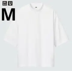 ★極美品★ユニクロ　エアリズムコットンオーバーサイズモックネックT