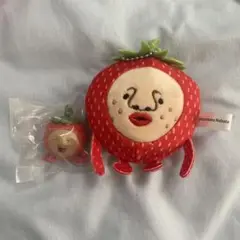こびとづかん ぬいぐるみ2 おすわりマスコット2 イチゴクレナイ