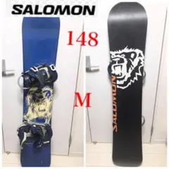 SALOMON サロモン スノーボード板u0026バインディングM ケースセット