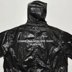 COMME des GARÇONS SHIRT 黒 M レインコート CDGコムデギャルソン・ポンチョ（レインコート・雨具