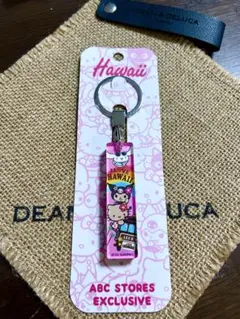 Hawaiiキティアクリルキーホルダー