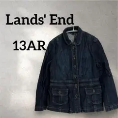 Lands' End 【13AR】デニムジャケット ダークブルー
