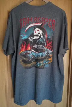 美品 ビッグサイズ2XL！ギルダン GRIM PEEPER Tシャツダークグレー