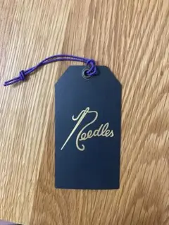Needles ロゴ入りタグ ネイビーニードルス