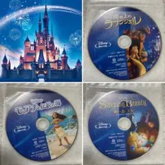Disney Blu-ray 3作品 ラプンツェル、モアナ、眠れる森の美女