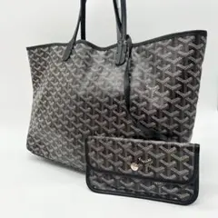 GOYARD ゴヤール サンルイPM トートバッグ PVC ハンドバッグ グレー