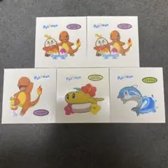ポケモンパンシール　まとめうり　ヒトカゲ　ホゲータ　シャリタツ　ナミイルカ