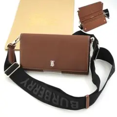 ✨新品未使用✨　BURBERRY ショルダーウォレット　TBロゴ 二つ折り
