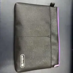 möbus 黒紫 ポーチ　17×25センチ