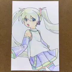 手描きイラスト 初音ミク