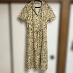 花柄 半袖シャツワンピース TS332-570