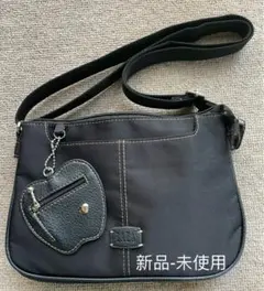 美品 新品未使用 ZAZA レディース ショルダーバック ブラック ナイロン