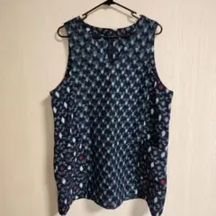 絣着物リメイク・Vベスト