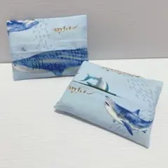 海の生き物柄ミニポケットティッシュカバー2枚組【送料無料】