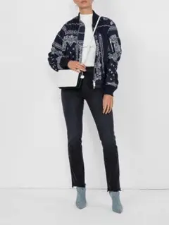 sacai19SS Bandana Print Bomber Jacket