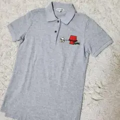 極美品 希少 ラコステ × ピーナッツ スヌーピー ポロシャツ グレー 36