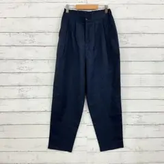 Angel Moon 紺色テーパードスラックス レディース 春夏 上品 美脚効果