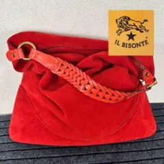 IL BISONTE★オールスエード ワンショルダーバッグ 美品