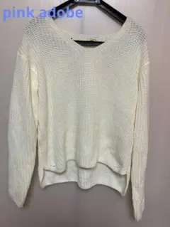 【美品】pink adobeレディースニットセーター Mサイズ