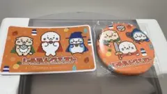 しろたん 東京駅 ポップアップ クエスト 缶バッジ ステッカー　セット
